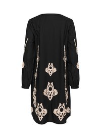Cream Robe de jour - oriental black offwhite