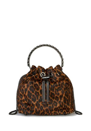 CON DETALLES - Handbag - marrón jaspeado