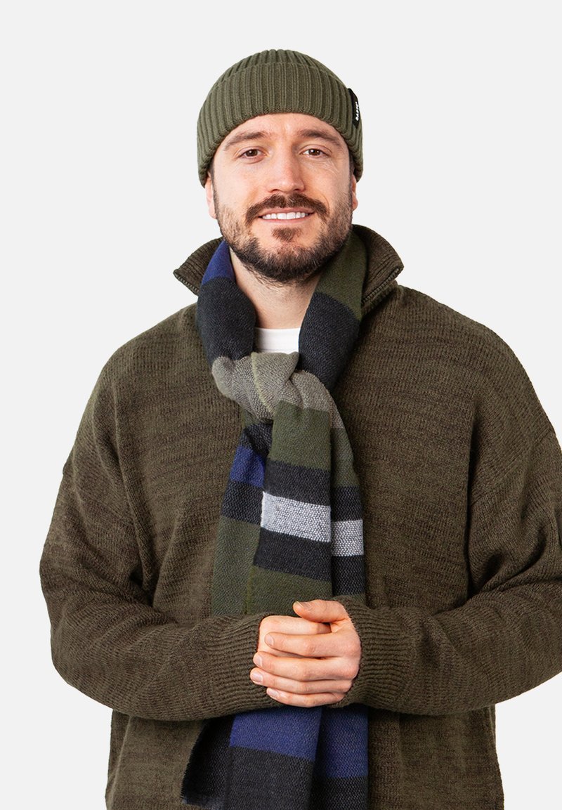 Barts Callac Beanie - Berretto Uomo In Lana Con Pompon E Fodera In Pile