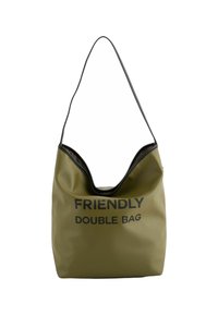 FRIENDLY DOUBLE  - Kabelka - green brown