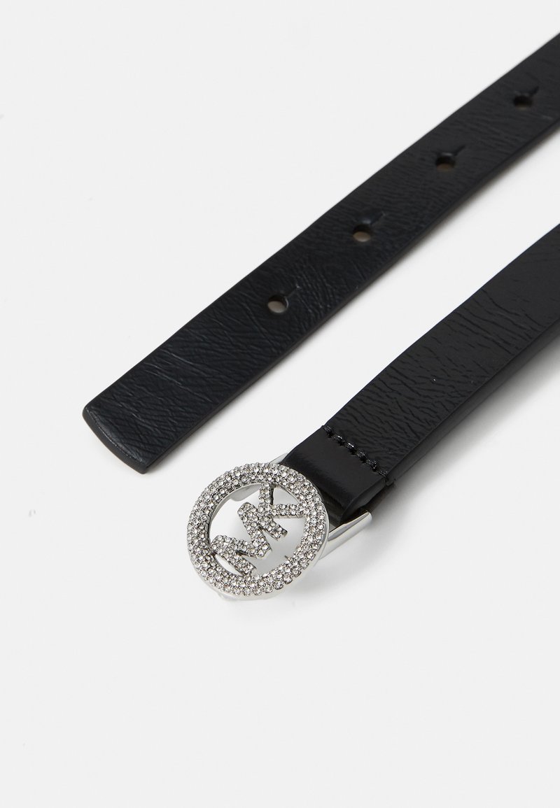 MICHAEL Michael Kors PAVE LOGO BELT - Belt - black/silver  display picture 2