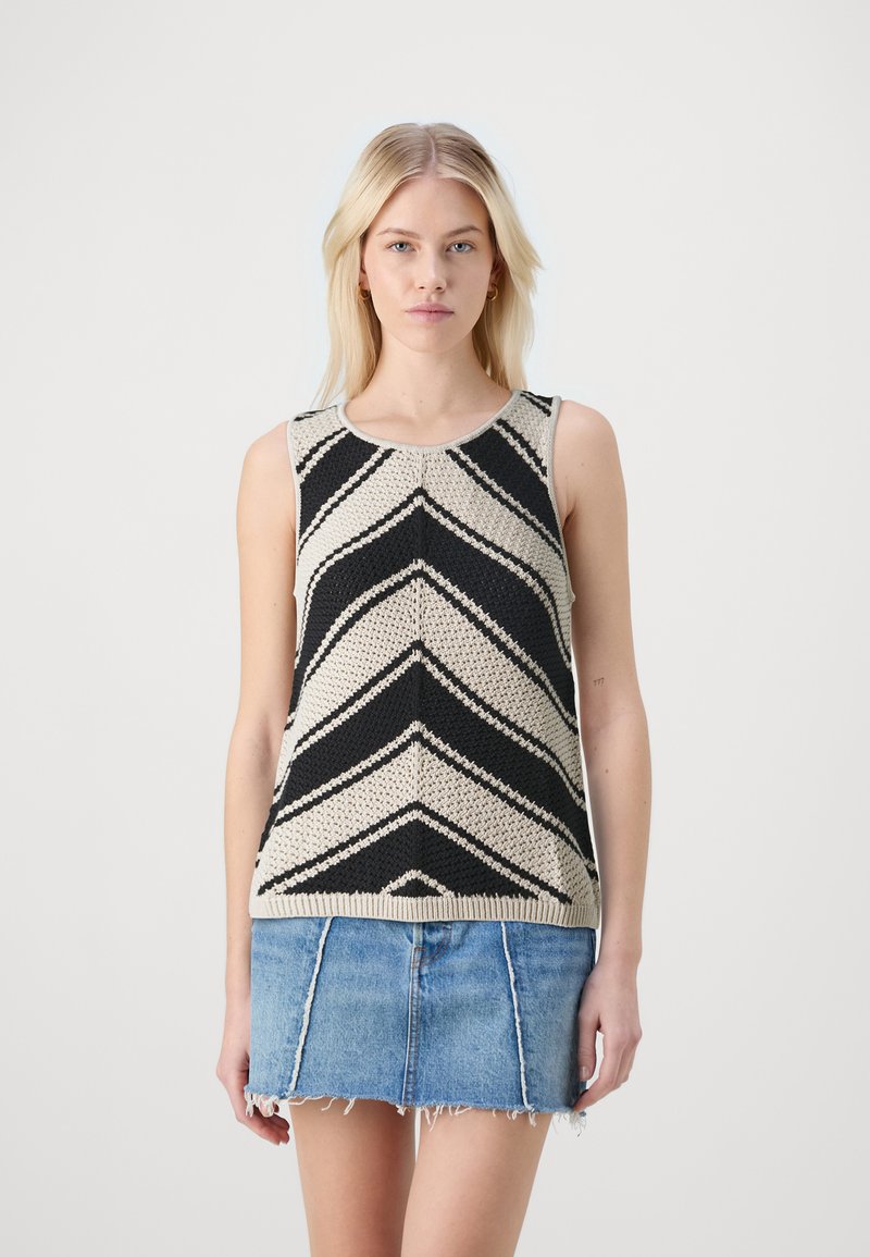 GAP CHEVRON TANK - Toppi - black combo