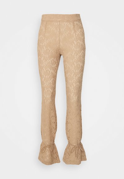 ROKH TIE HEM TROUSERS - Παντελόνι - caramel