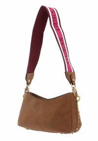 Guess RADAR ZIP SHOULDER - Sac bandoulière - cognac