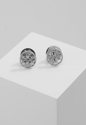 LOGO CIRCLE EARRING - Oorbellen - silver-coloured