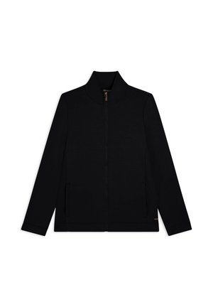 Felpa con zip - black