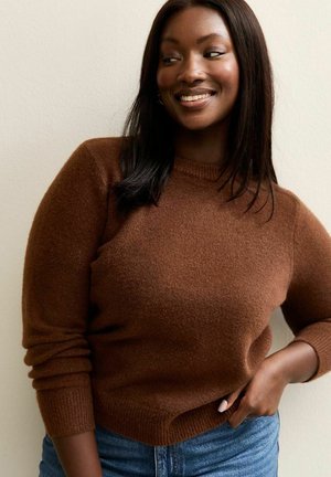 CURVES CREW NECK  - Maglione - dark brown