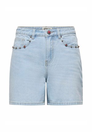 ONLY, JEANS-SHORTS ONLPHINE MITTLERE TAILLE NORMAL GESCHNITTEN JEANS-SHORTS - Short en jean - light blue denim