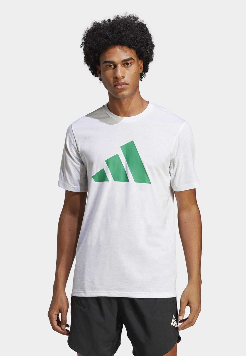adidas Performance ESSENTIALS FEEL READY - T-Shirt sport - white/court ...