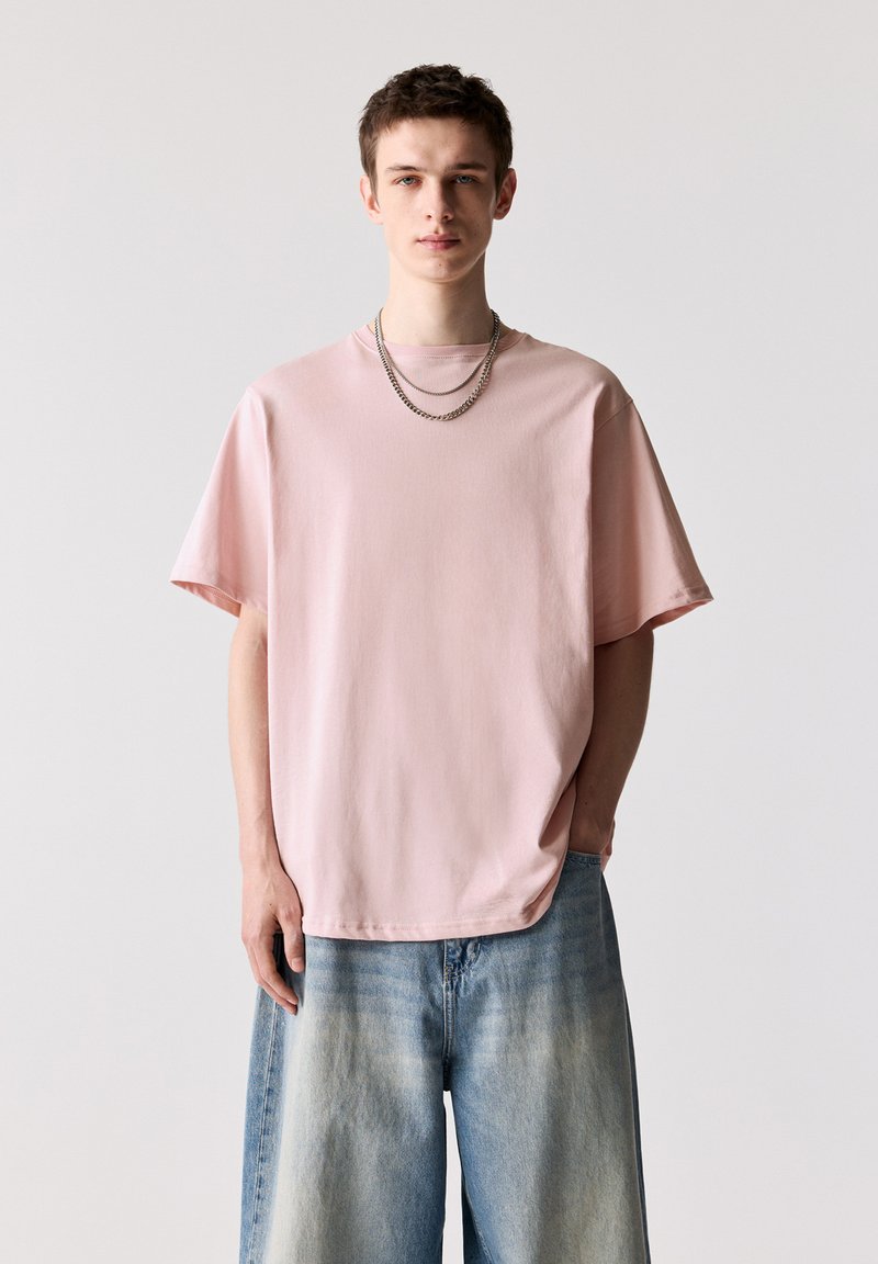 PULL&BEAR JOIN LIFE - Navadna majica - pink
