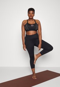Nike Performance W NY DF YOGA TIGHT 7/8 PLUS - Leggings - black/iron grey