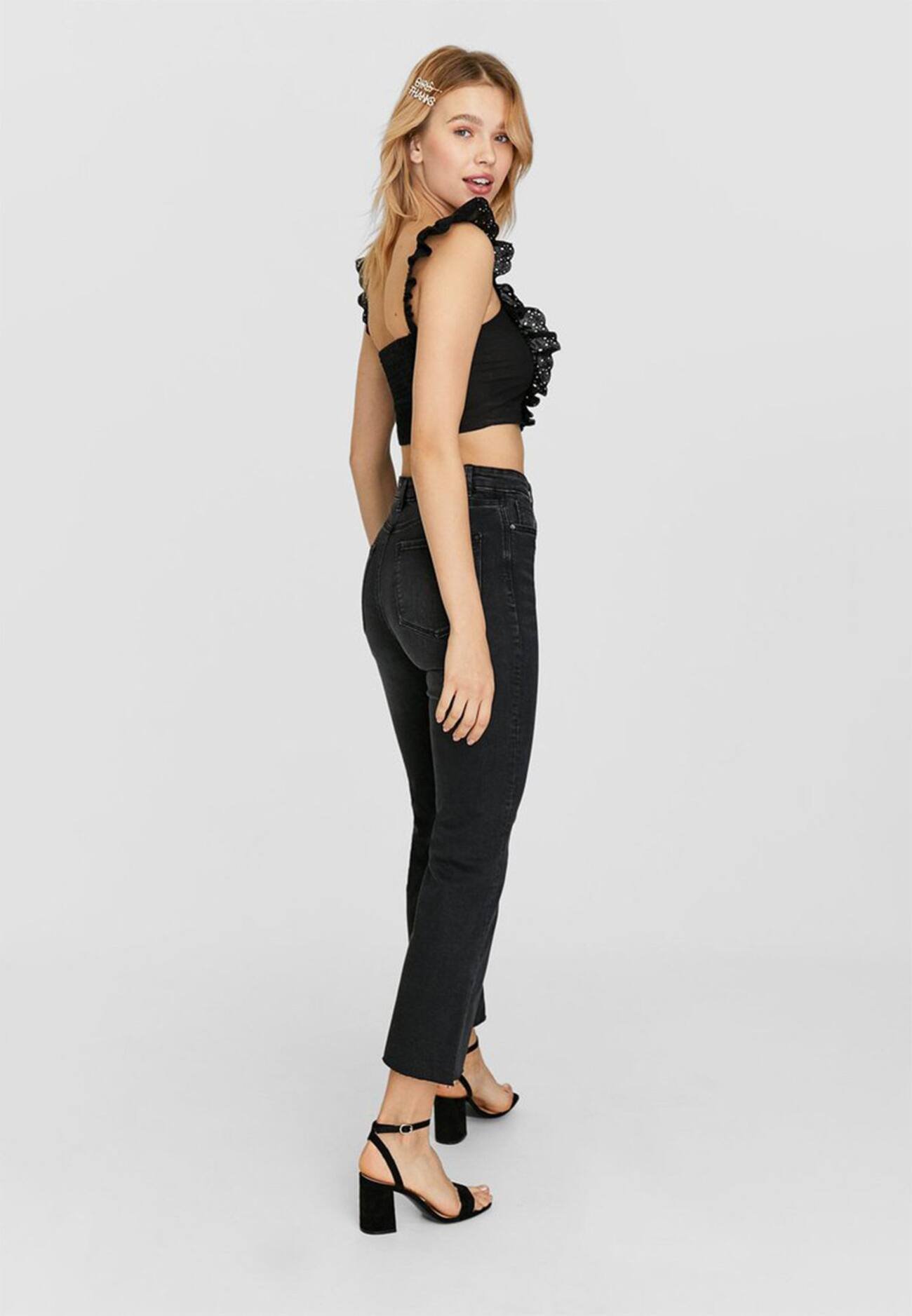 Stradivarius Jeans a sigaretta - black/nero - Zalando.it