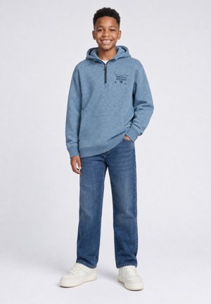 Petrol Industries, MELANGE HALF-ZIP HOODIE IRONPARK - Sweat à capuche - storm blue