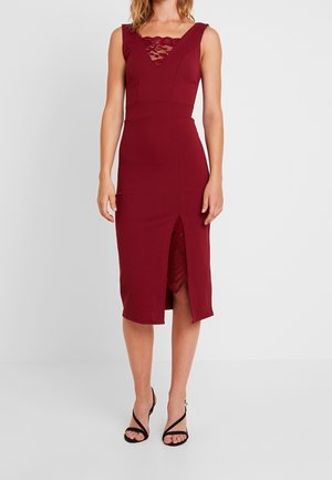 Robe fourreau - dark red