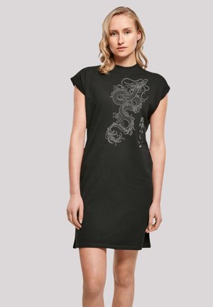 DRACHEN - Jersey dress - schwarz