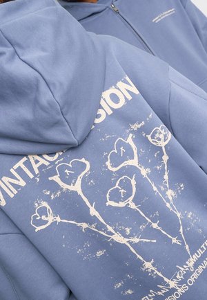 Sweater met rits - blue