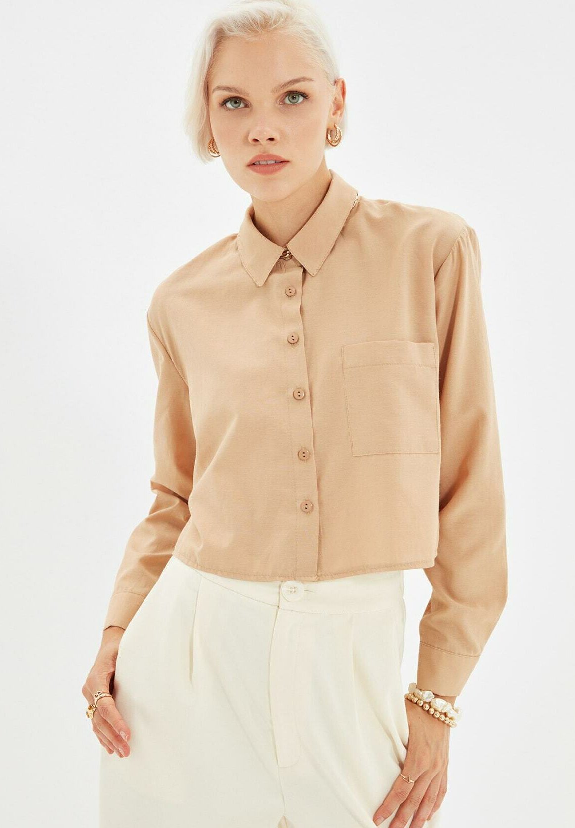 camicia beige