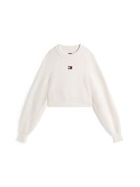 CROP BADGE - Džemper - ancient white