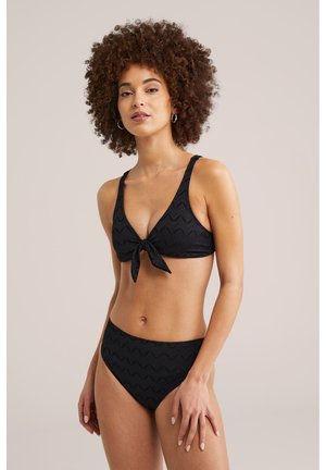 WE Fashion Top de bikini - black