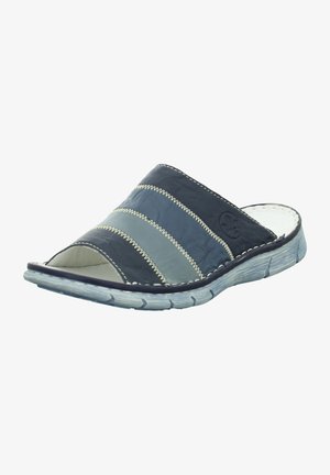 Rieker Mules - blau/kombi