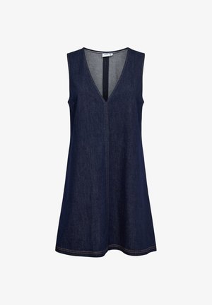 Nümph, NUALETTA SPENCER DRESS - Denimové šaty - dark blue denim