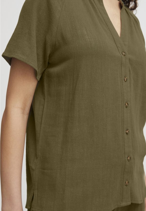 BYJohanna - Button-down blouse - burnt olive3