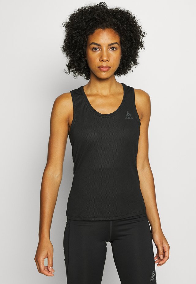 CREW NECK SINGLET ACTIVE F-DRY - Hemd - black
