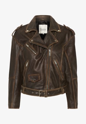 MWGILO - Veste en cuir - brown retro wash