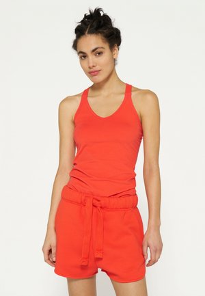 Top - poppy red