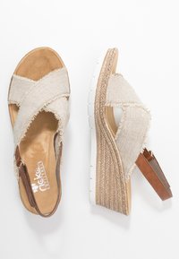 Rieker Platform sandals - cognac