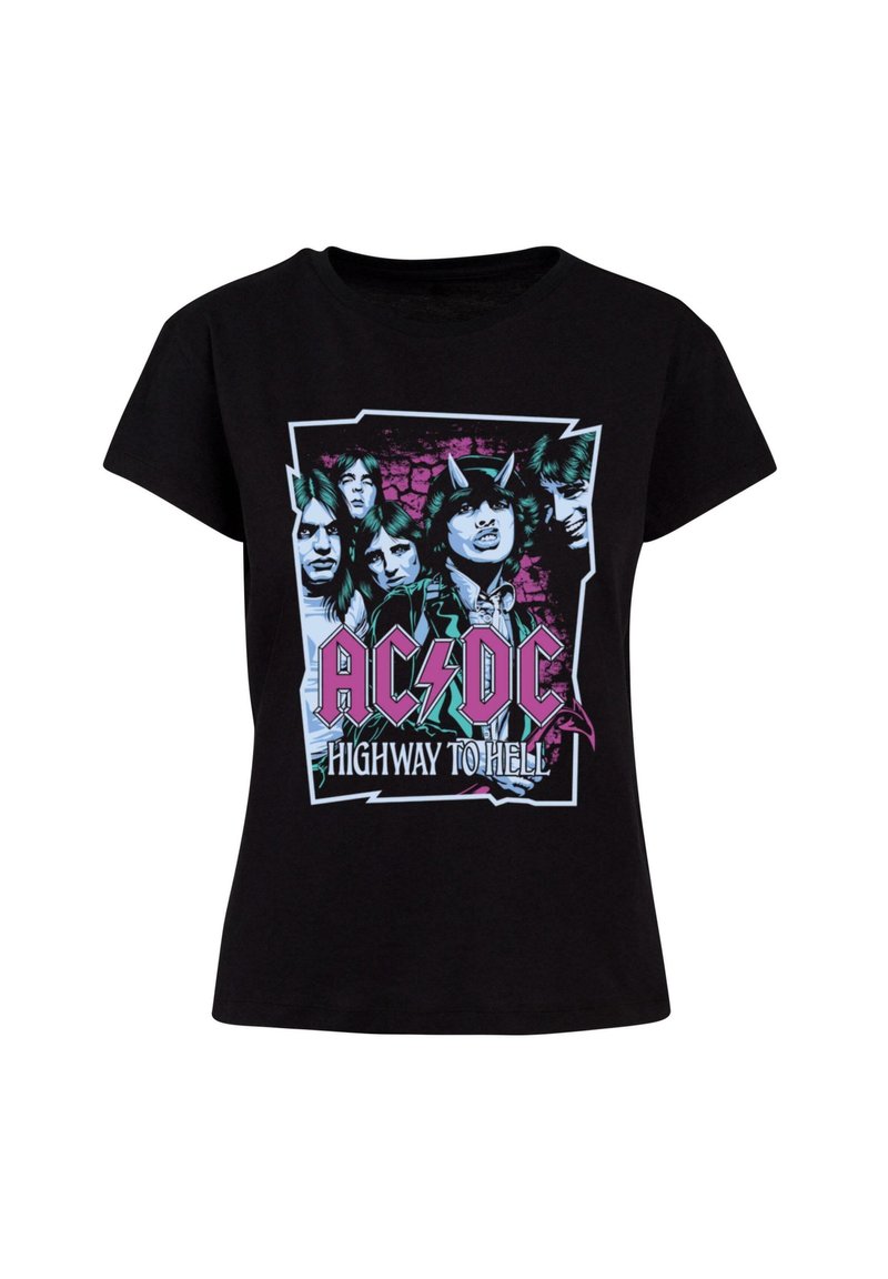 Merchcode ACDC HIGWAY TO HELL BOX T-shirt imprimé black/noir
