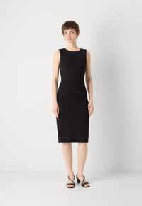 MARCIANO BY GUESS ZIP MIDI DRESS - Trikoomekko - black