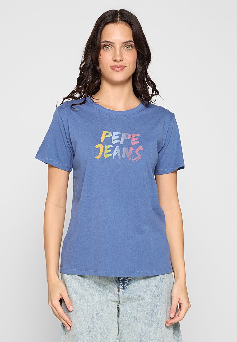 Pepe Jeans T-shirt print blauw