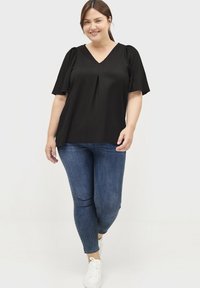Ellos Plus collection Bluse - schwarz