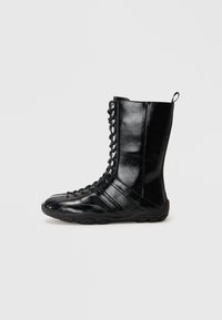 Stivali con i lacci - black