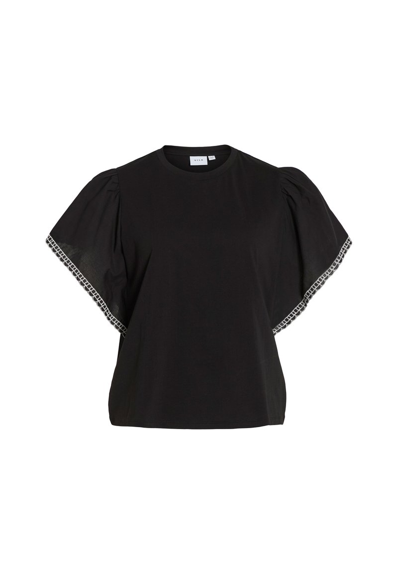 Vila T-shirt print zwart