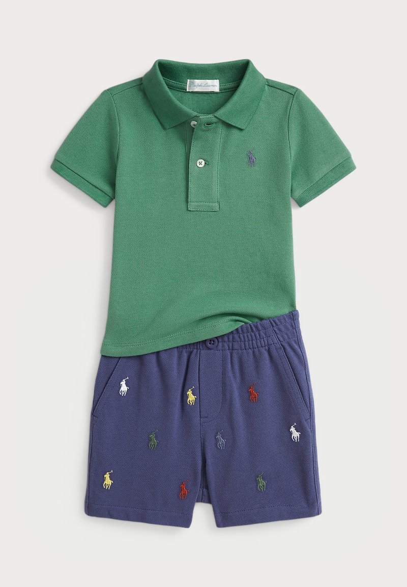 Polo Ralph Lauren - MESH POLO SHIRT AND SHORT SET - Pantalones deportivos - fairway green, Ampliar