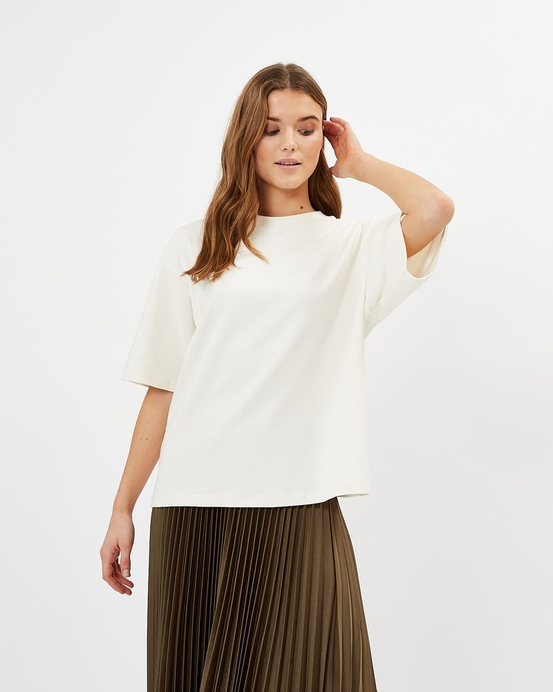 Minimum AARHUSI - T-shirt básica - broken white