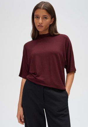 OPUS, RELAXED FIT SOFT TOUCH - T-shirt basic - cherry jam