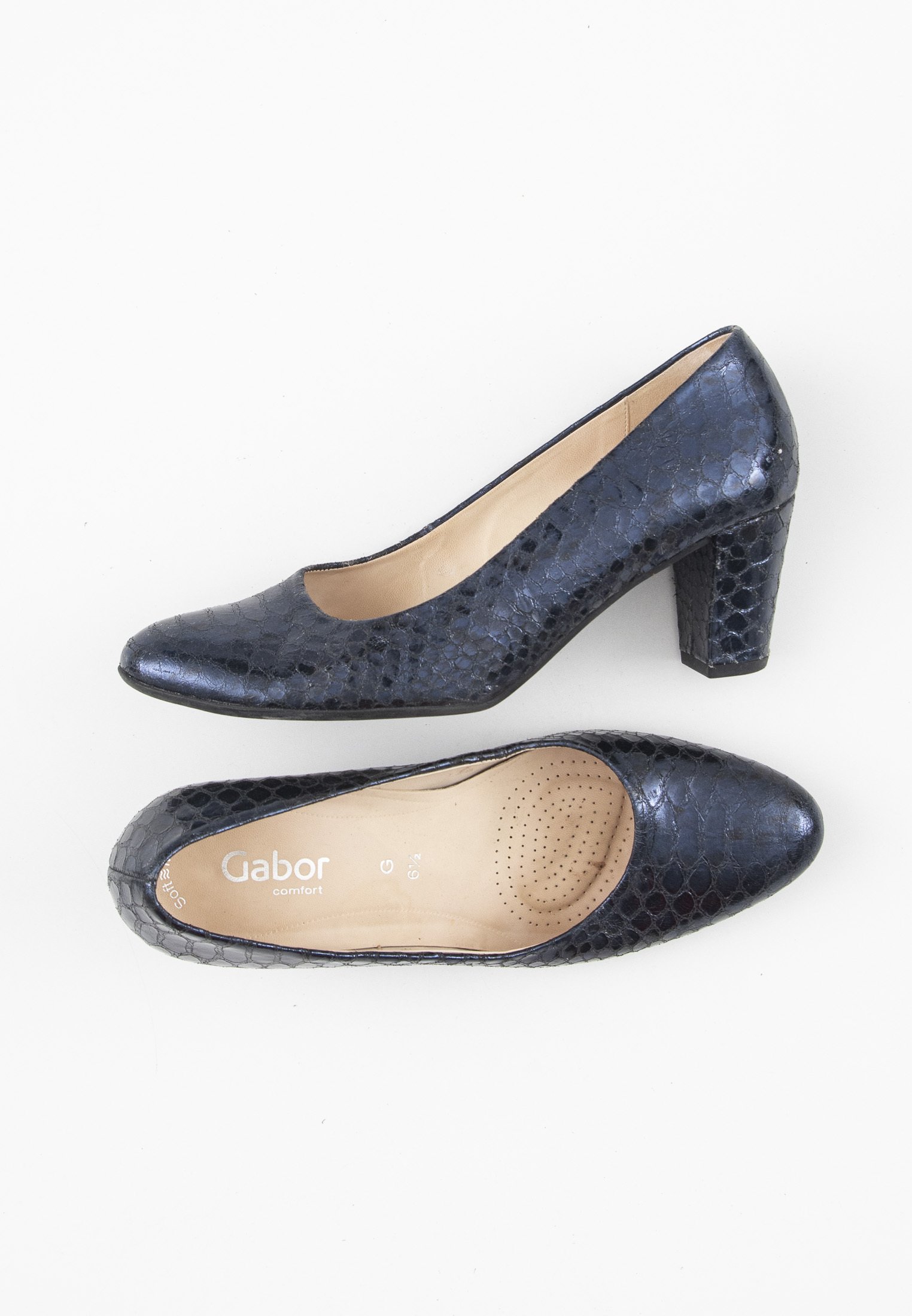 gabor blauwe pumps