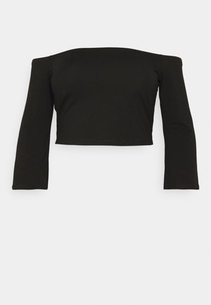 Even&Odd Curvy Μπλούζα με μακριά μανίκια - black