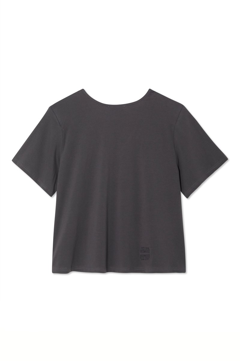 Never Fully Dressed T-shirt print grijs