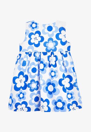 Day dress - blue retro print