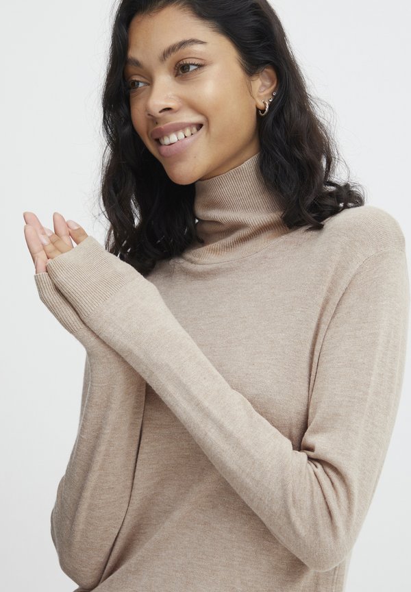 ROLLNECK - Jumper - cement melange4