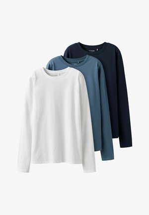 3ER-PACK LANGARM - Top dugih rukava - navy blazer