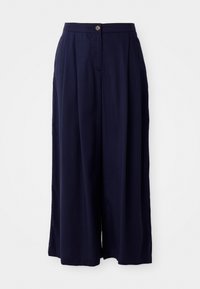 FLUID CULOTTE PANTS - Nohavice - evening blue