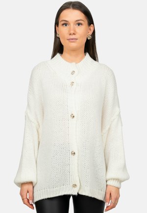 MIT KNÖPFEN - Cardigan - weiß
