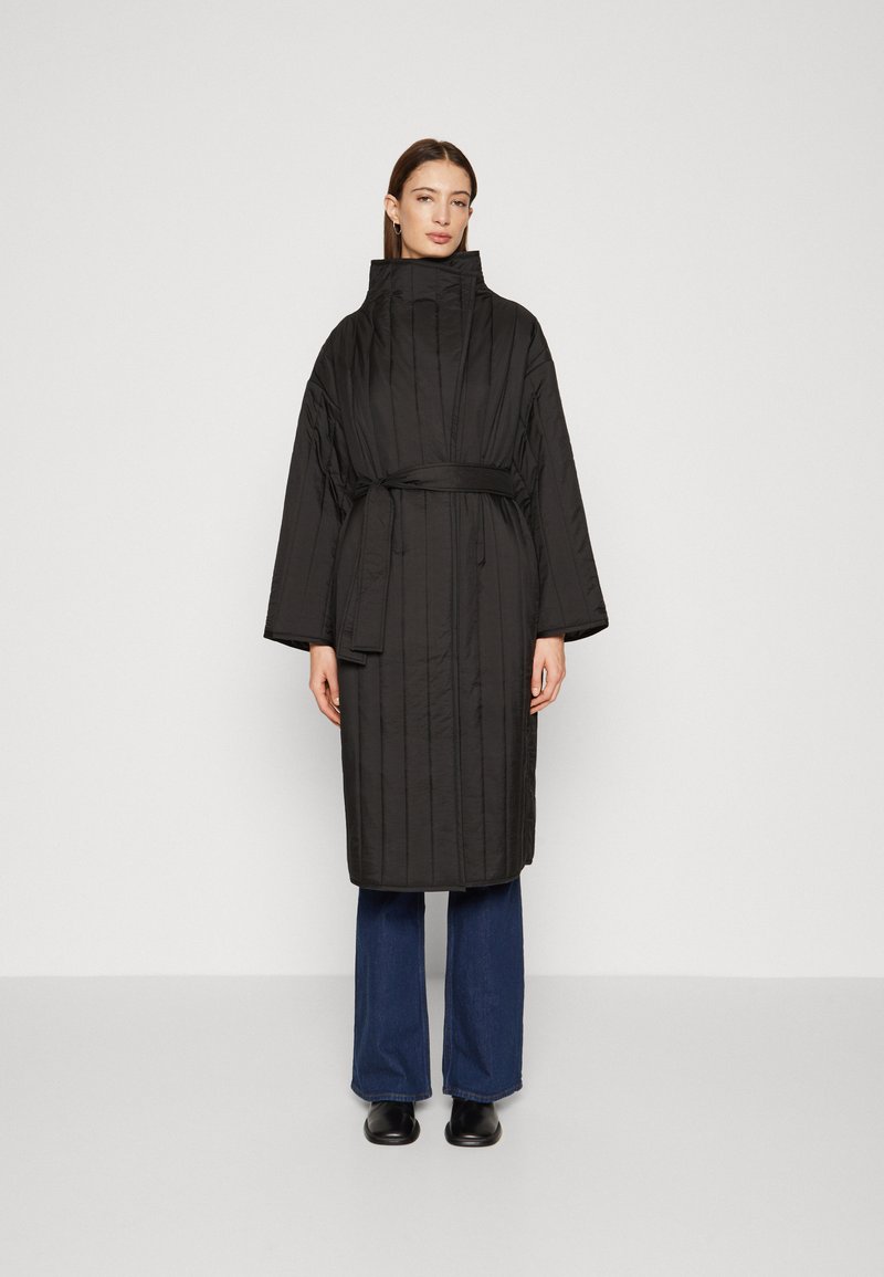 Calvin Klein VERTICAL QUILT COAT Wintermantel black/schwarz Zalando.de