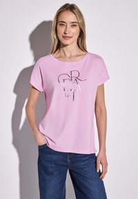 Street One - MIT FOLIEN WORDING - Print T-shirt - rosa Thumbnail Image 1