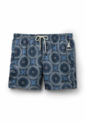 IUMAN Intimissimi, MOSAIC PRINT WITH BOTTLE OPENER - Bañador corto - blue off-white black